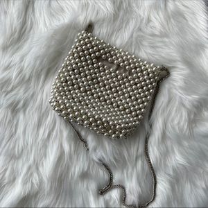 Zara Pearly Mini Bucket Bag